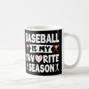 Caneca De Café Beisebol é Minha Estação Favorita, Beisebol Divert