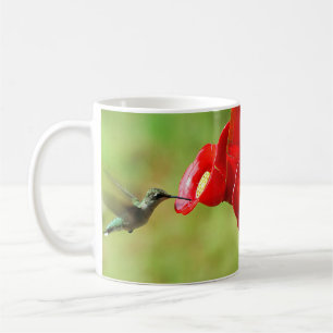 Caneca De Café Bela alimentação de beija-flor