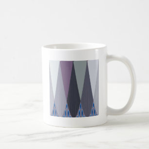 Caneca De Café Bela Arte de Impressão de Design Chevron Incrível