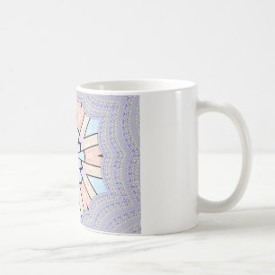 Caneca De Café Bela Arte Geométrica em Pastel Macio Impressão