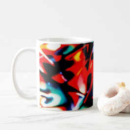Caneca De Café Bela Bagunça De Cores