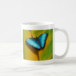 Caneca De Café Bela Borboleta Iridescente