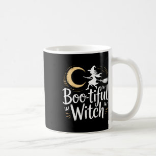 Caneca De Café Bela Bruxa Silhouette Halloween Feiticeira Lua