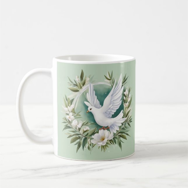 Caneca De Café Bela Doença Branca (Esquerda)
