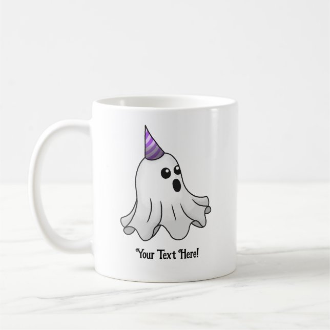 Caneca De Café Bela Festa de Halloween Fantasma  (Esquerda)