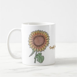 Caneca De Café Bela flor de sol