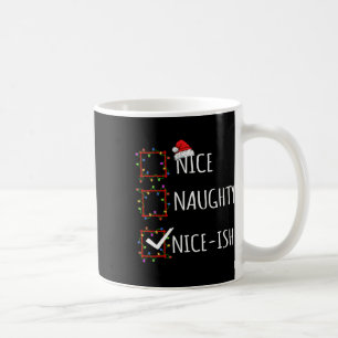 Caneca De Café Bela Lista de Natal Bastante Bela Santa Claus F