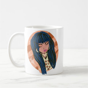 Caneca De Café Bela Mulher Chic Fashionista Blogger Planner