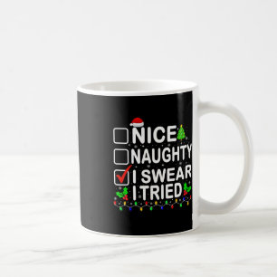 Caneca De Café Bela Nojenta Que Juro Que Tentei Homens De Natal C