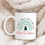 Caneca De Café Bela oferta de arco-íris de Natal<br><div class="desc">Os professores do arco-íris de Natal estão sempre na lista legal de presentes bonitos de caneca.</div>