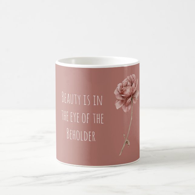 Caneca De Café Bela Rosa Borgonha É (Centro)