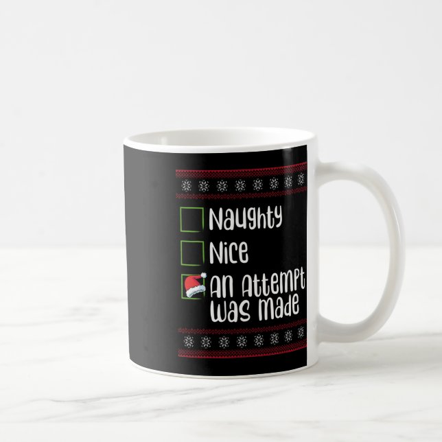 Caneca De Café Bela travessura, Uma Tentativa Foi Feita No Natal (Direita)
