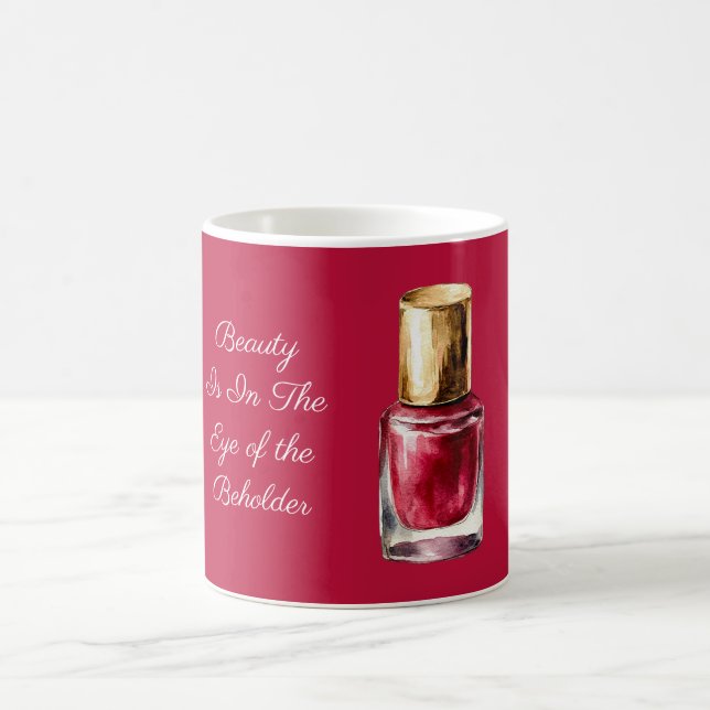 Caneca De Café Bela Unha de Cabelo Vermelho é citação (Centro)