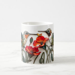 Caneca De Café Belas aves/papagaios 3D