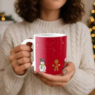 Caneca De Café Belas charges de Natal, CAFFEE MUG