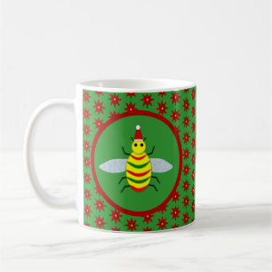 Caneca De Café Belas de Natal e Flores de Poinsettia