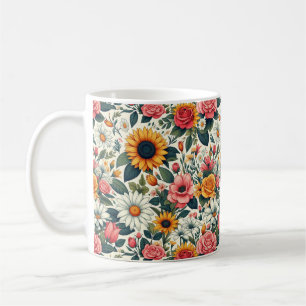 Caneca De Café Belas Flores