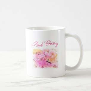 Caneca De Café belas flores de cerejeira rosa arte fotográfico fl