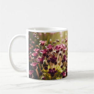Caneca De Café Beleza Brilhante, Design Floral Coffee Mug"