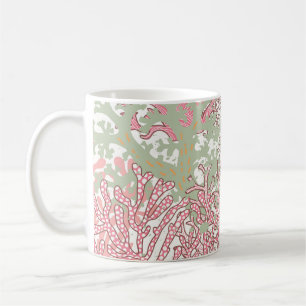 Caneca De Café Beleza Coral: Terra das Maravilhas do Padrão Subma