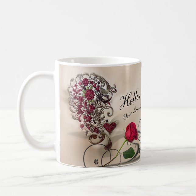 Caneca De Café Beleza interna lindo (Esquerda)