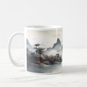Caneca De Café Beleza Natural Com Montanha