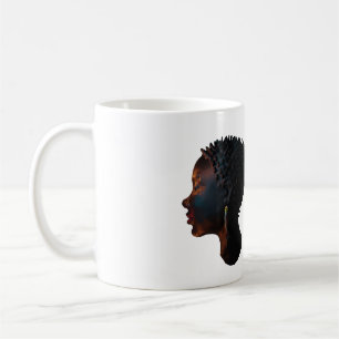 Caneca De Café Beleza negra das mulheres africanas