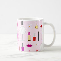 Beleza Rosa e Padrão de Maquiagem