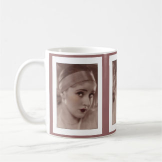 Caneca De Café beleza tímida da era deco