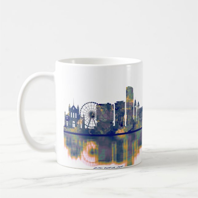 Caneca De Café Belfast Skyline (Esquerda)