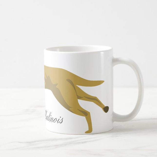 Caneca De Café Belga Malinois (Direita)
