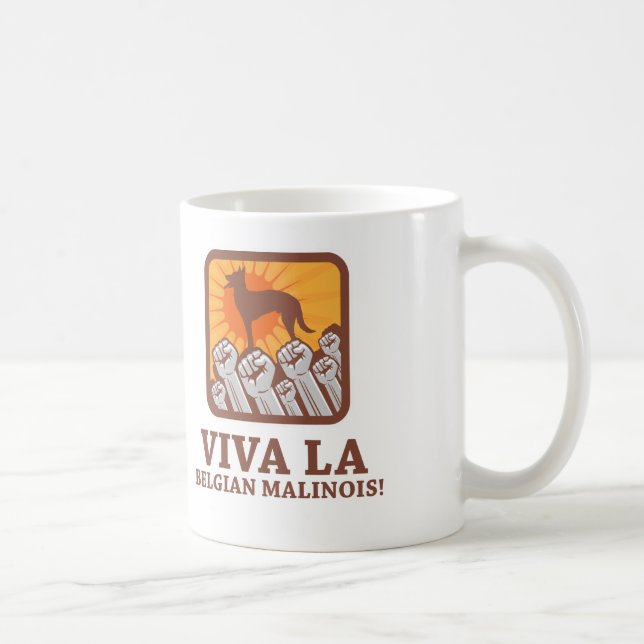 Caneca De Café Belga Malinois (Direita)