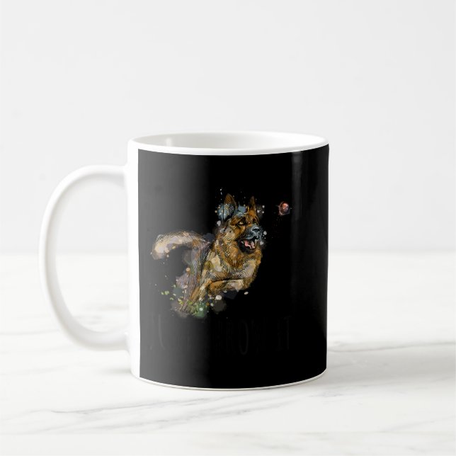 Caneca De Café Belga Malinois Ame Apenas Jogue Cachorro De Busca (Esquerda)