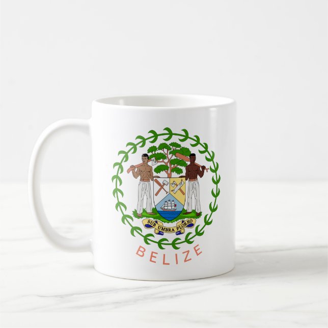 Caneca De Café Belize Casaco de Braços Coffee Mug (Esquerda)