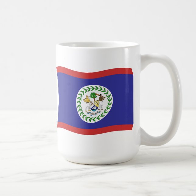 Caneca De Café Belize Flag Mug (Direita)