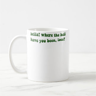 Caneca De Café Bella Onde Raios Você Estava Loca