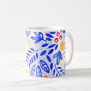 Caneca De Café Belle Floral Watercolor Mug