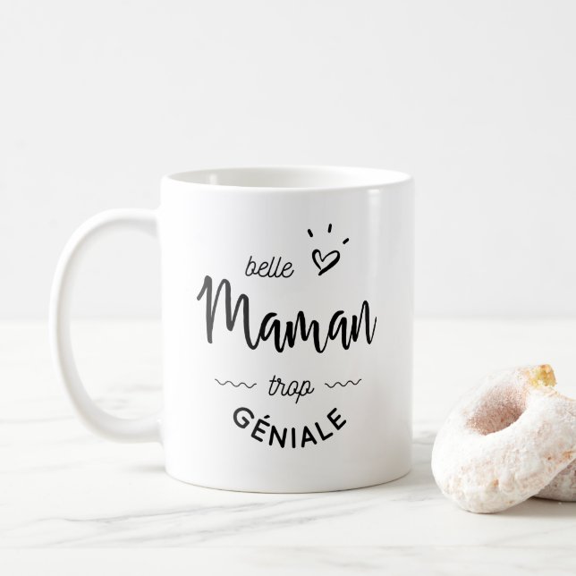 Caneca De Café Belle maman trop geniale (Com Donut)