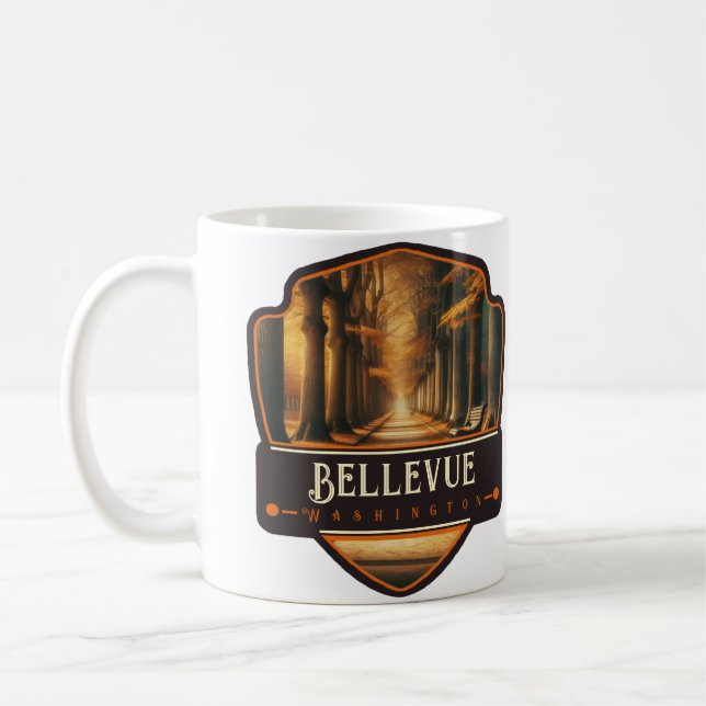 Caneca De Café Bellevue, Washington| Antigo (Esquerda)