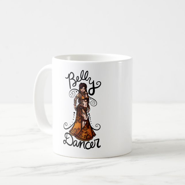 Caneca De Café Belly Dancer Goddese (Frente Esquerda)