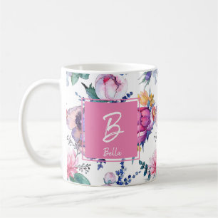 Caneca De Café Belo Aniversário do Carimbo Rosa