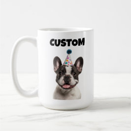 Caneca De Café Belo Aniversário Personalizado do Bulgue Francês