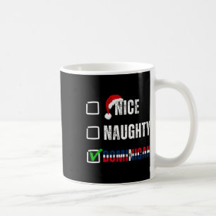 Caneca De Café Belo arrogante Lista de Natal Dominicana Re