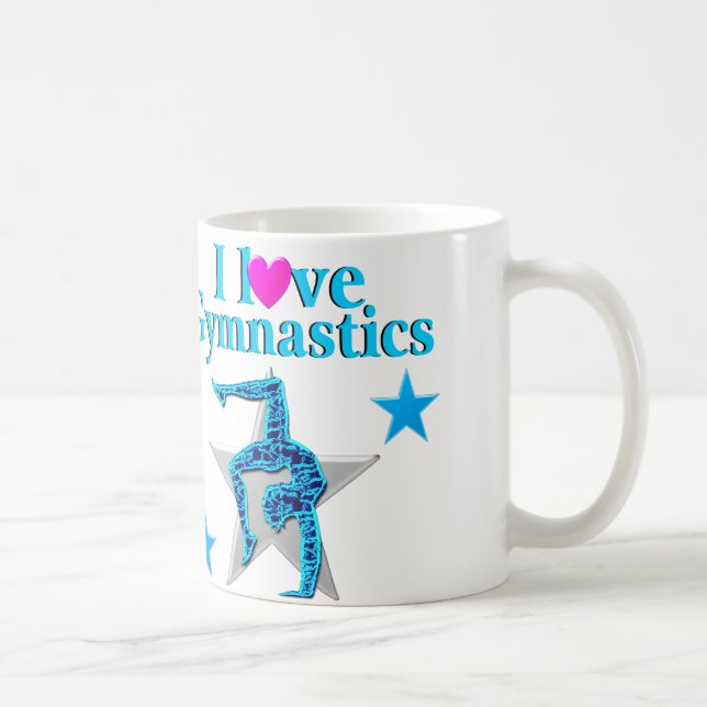CANECA DE CAFÉ BELO AZUL EU AMO GINÁSTICA (Direita)