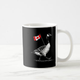 Caneca De Café Belo Canadá Animal Com Bandeira Para Alas De Ganso