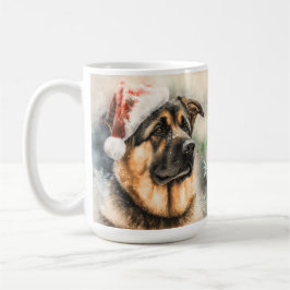CANECA DE CAFÉ BELO CÃO DE GERMAN SHEPHERD DE ÁGUA
