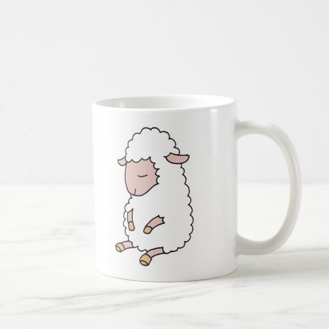 Caneca De Café belo cordeirinho (Direita)