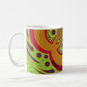 Caneca De Café Belo Design do Padrão Africano Mandala
