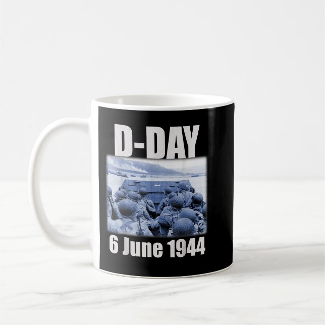 Caneca De Café Belo Design Normandy Landings Invasion D Day (Esquerda)