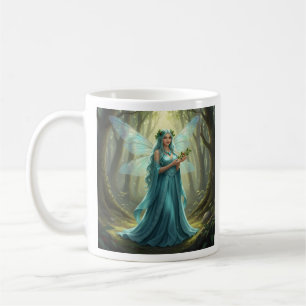 Caneca De Café Belo Dezembro Turquoise Fairy